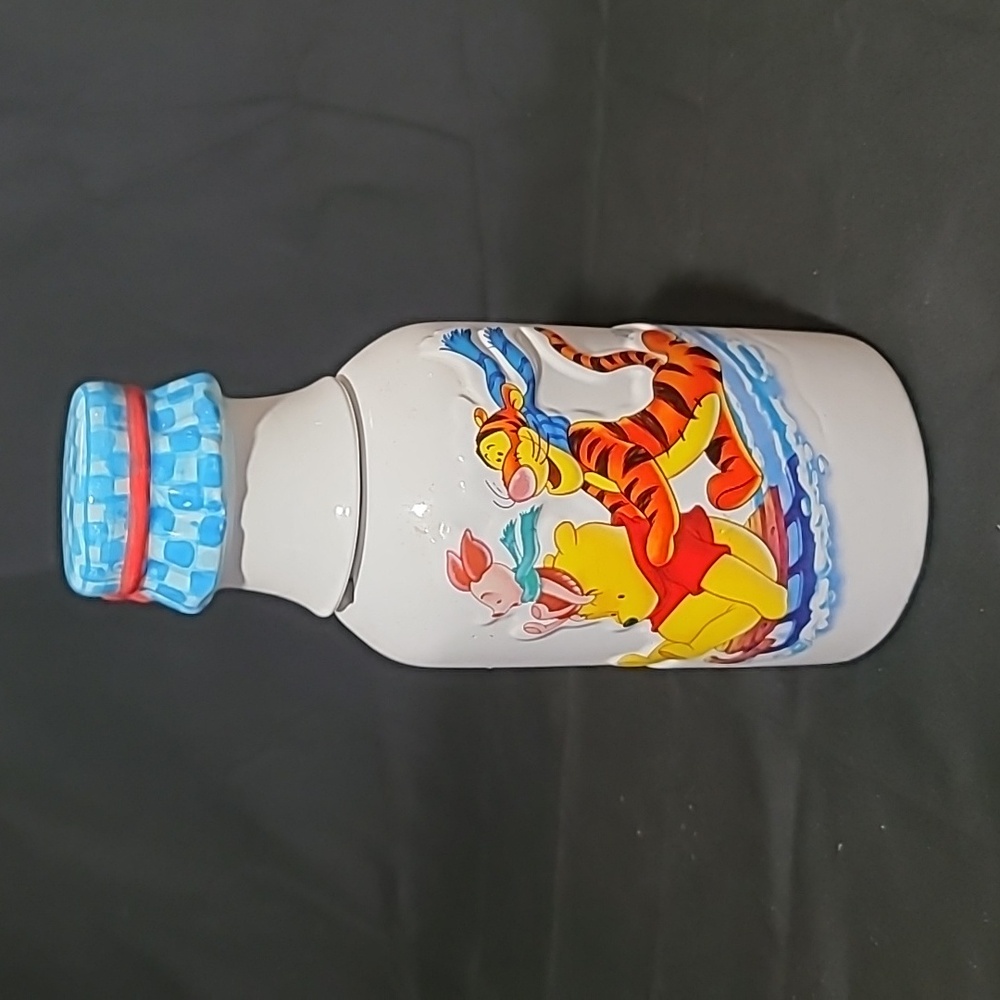 Disney Winnie the Pooh & Friends Embossed Ceramic Milk Bottle Jug
